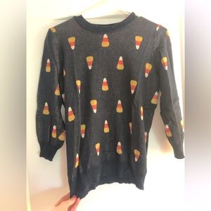 ModCloth candy corn Halloween sweater